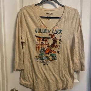 Vintage lucky brand T-shirt 3 quarter sleeve